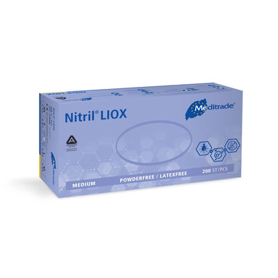 Antimikrobieller Untersuchungshandschuh Nitril® LIOX, Blau, 200 Stück