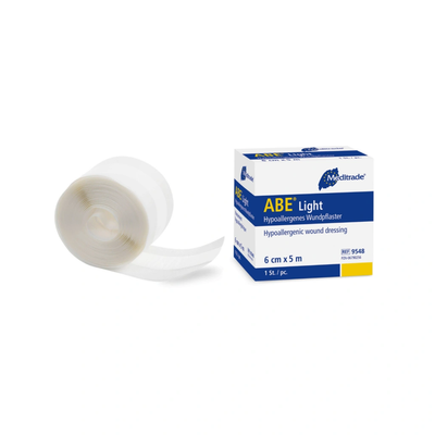 ABE® light hypoallergener Wundschnellverband, 6 cm x 5 m, Meditrade.