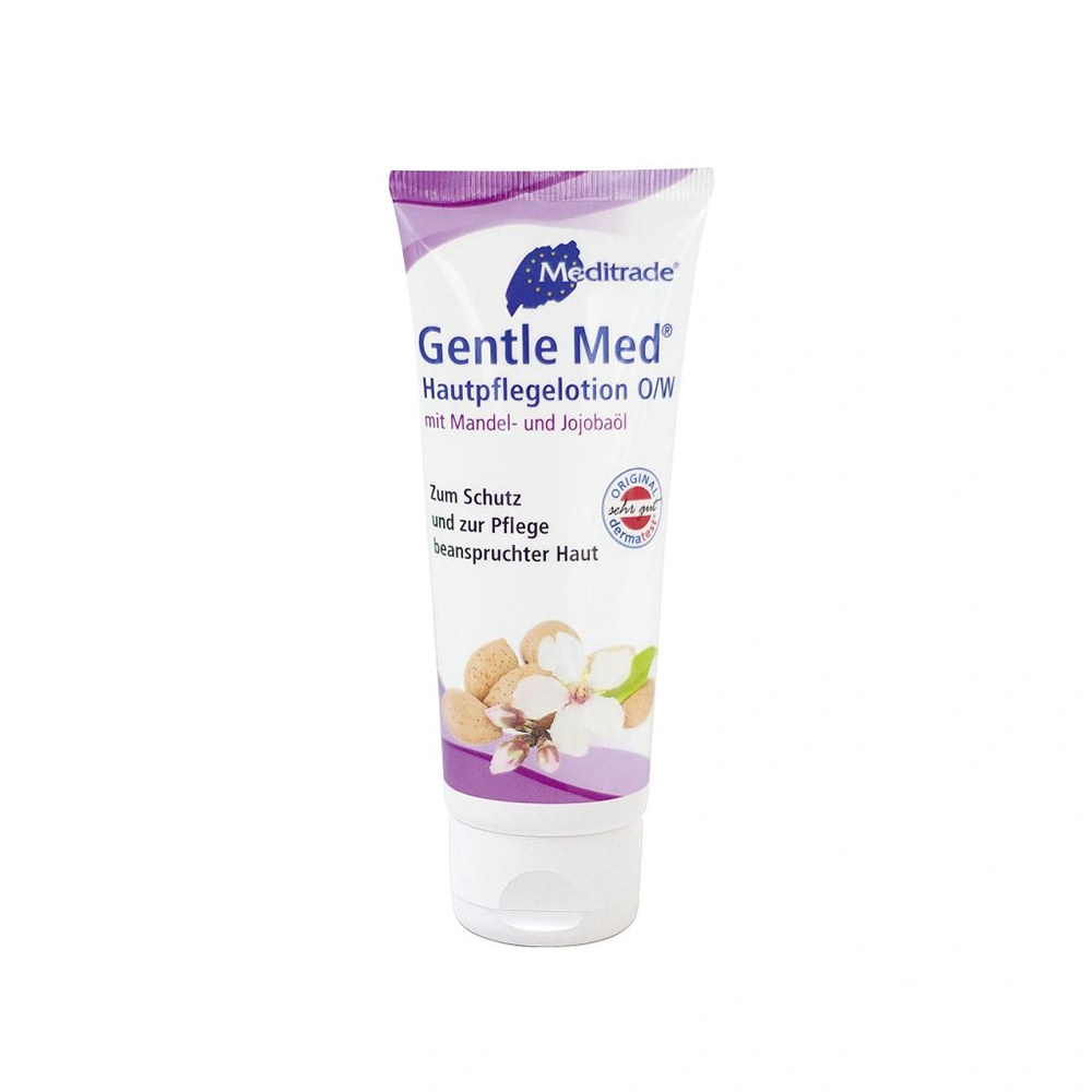 Gentle Med Skin Care Lotion mit Mandel- und Jojobaöl für empfindliche Haut.